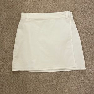 Aritzia Sunday Best White Wrap Skirt